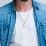 Men's Engravable Guitar Pick Fraternity Necklace with Gemstone – Sterling Silver with Peridot