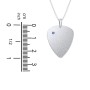 Men's Engravable Guitar Pick Fraternity Necklace with Gemstone