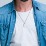 Men's Engravable Guitar Pick Necklace with Gemstone