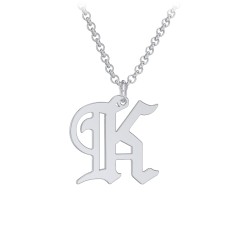 Tiny Square Initial Necklace - Shop For Tiny Square Initial Necklace Online  | HotMixCold