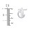 Men's Gothic Initial Pendant Necklace - T – Sterling Silver