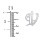 Men's Gothic Initial Pendant Necklace - V – Sterling Silver