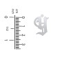 Men's Gothic Initial Pendant Necklace - Y