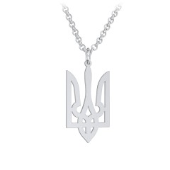Men's Modern Ukraine Coat Of Arms Necklace – Sterling Silver