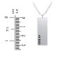 Men's Engravable #1 DAD Long Tag Necklace