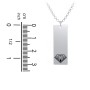 Men's Engravable SUPER DAD Long Tag Necklace