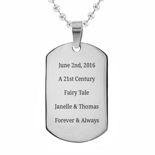Stainless Steel Dog Tag Necklace