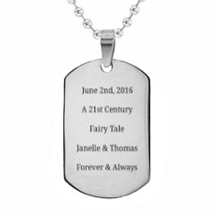Stainless Steel Dog Tag Necklace – Stainless Steel