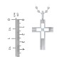 Men’s Engravable Cut-out Silver Cross Pendant