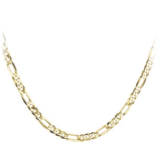 Men’s 22" 10k Gold Figaro Link Chain Necklace