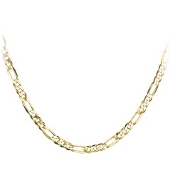 Men's 1-1/2 CT. T.W. Diamond Figaro Chain Bracelet in 10K Gold – 8.5