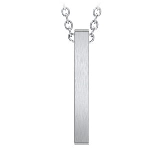 Men’s Engravable Vertical 3D Bar Necklace