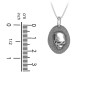 Men's Engravable Ancient Skull Necklace