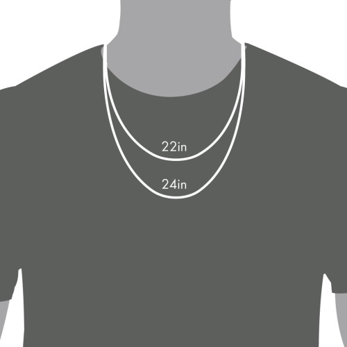 Men's Engravable Claw Necklace with Gemstones – 10K Yellow Gold with Ruby
