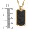Men’s Engravable Stainless Steel Dog Tag Necklace with Carbon Fiber Inlay – Stainless Steel