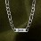Men’s Figaro Chain with 1 Engravable Bar – Stainless Steel