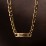 Men’s Figaro Chain with 1 Engravable Bar – Stainless Steel