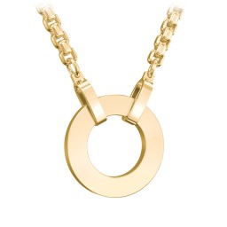 Men's Engravable Ring Necklace