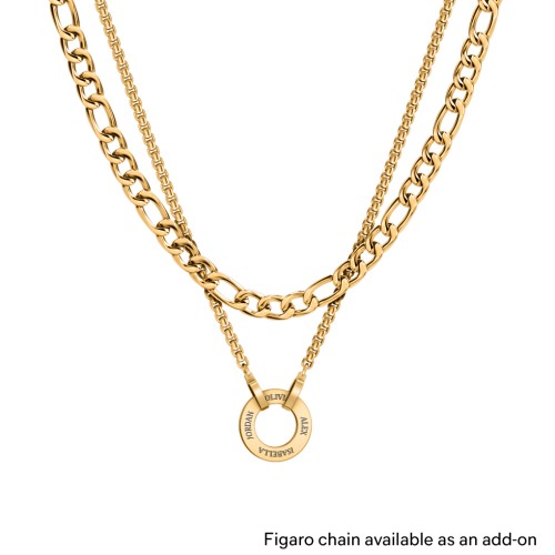 Men's Engravable Ring Necklace