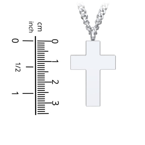 Men's Engravable Cross Urn Necklace - Yellow Ion-Plated