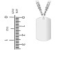 Men’s Engravable Dog Tag Urn Necklace - Stainless Steel