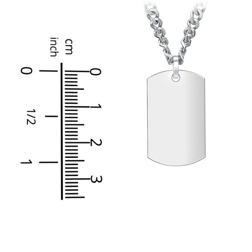 Men’s Engravable Dog Tag Urn Necklace - Stainless Steel – Stainless Steel