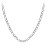 Men's 22" Figaro Chain Necklace in Stainless Steel - 8mm – Stainless Steel