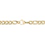 Men's 22" Figaro Chain Necklace in Yellow Stainless Steel - 8mm