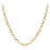 Men's 22" Figaro Chain Necklace in Yellow Stainless Steel - 8mm – Stainless Steel