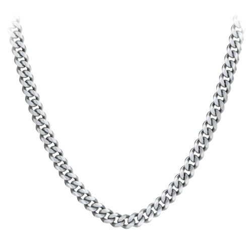 Men's 22" Cuban Chain Necklace in Stainless Steel - 10mm – Stainless Steel
