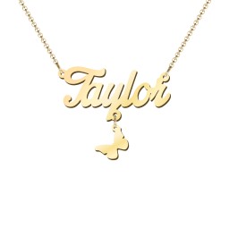 Personalized Name Necklace in 18K Gold Plated Silver