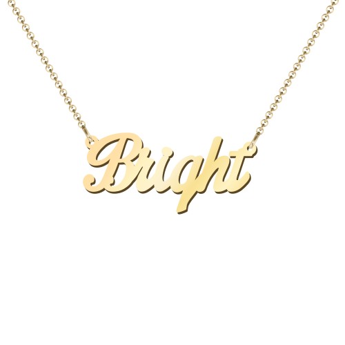 Personalized Name Necklace – 18K Gold Plated Silver