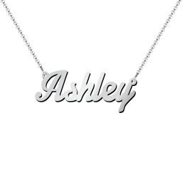 Personalized Name Necklace in 925 Sterling Silver with White Premium Zirconia