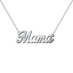 Personalized Name Necklace in 925 Sterling Silver with White Premium Zirconia