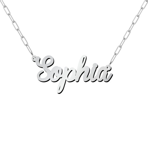 Personalized Name Necklace – Sterling Silver