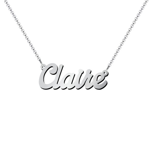 Personalized Name Necklace – Sterling Silver