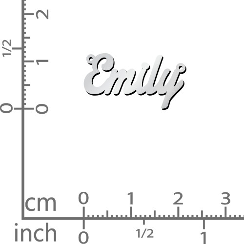 Personalized Name Necklace – Sterling Silver