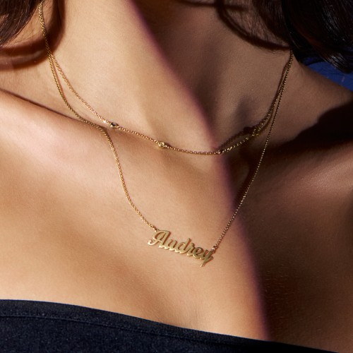 Personalized Name Necklace – 10K Yellow Gold