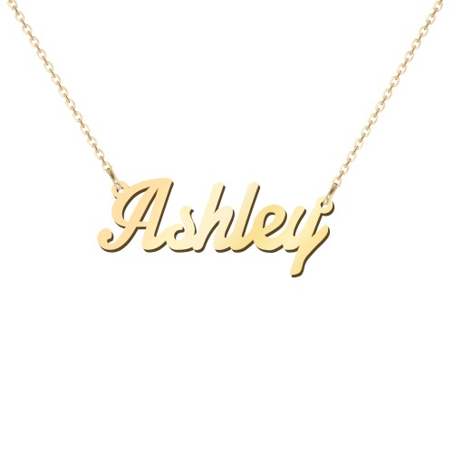 Personalized Name Necklace – 10K Yellow Gold