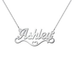 Stylized Name Necklace – 10K Rose Gold