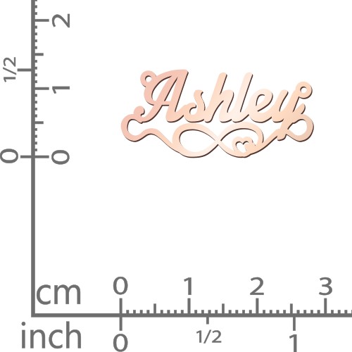 Stylized Name Necklace – 10K Rose Gold