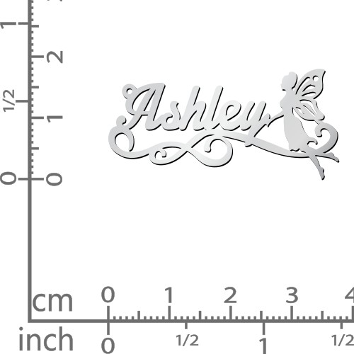 Stylized Name Necklace – Sterling Silver