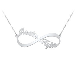 Infinite Love Name Necklace in 925 Sterling Silver