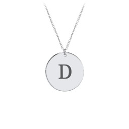Charmed Initial Disc Pendant