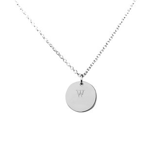Charmed Initial Disc Pendant