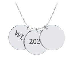Engravable Name 3 Disc Pendant