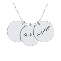 Engravable Name 3 Disc Pendant