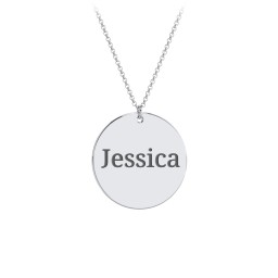Charmed Name Disc Pendant