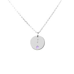 Personalized Initial Disc Pendant