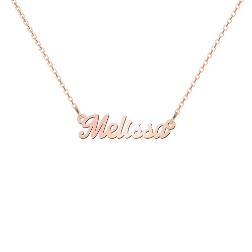 Dainty Personalized Name Necklace – 10K Rose Gold